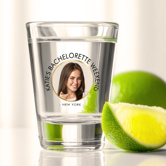 Modernes Minimalistisches Junggeselinnen-Abschied  Schnapsglas (Von Creator hochgeladen)