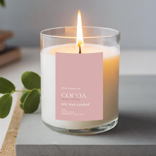 Modernes Minimalistisches Kerzensiegel Lebensmitteletikett