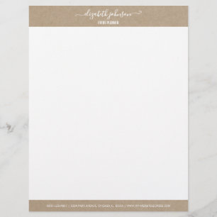 Modernes Minimalistisches Kraft Office Letterhead Briefbogen