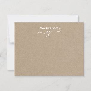 Modernes Minimalistisches Kraft-Personalisiert-Sta Mitteilungskarte