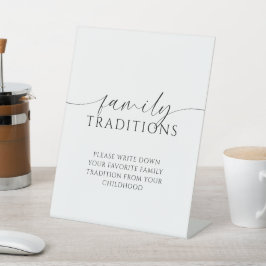 Modernes Minimalistisches Lieblings-Familienspiel Sockelschild