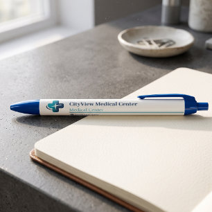 Modernes minimalistisches Logo für Arztpraxis auf  Kugelschreiber
