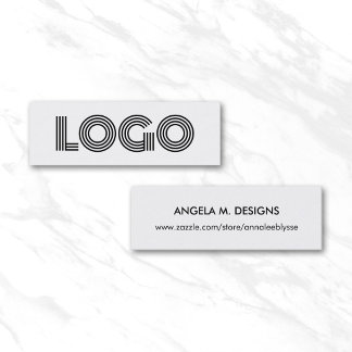Modernes Minimalistisches Logo Online-Shop Mini Visitenkarte