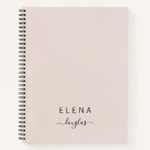 Modernes Minimalistisches Monogram-Blush-Script