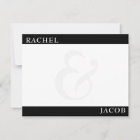 Modernes Minimalistisches Monogram-Stationery