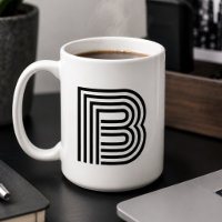 Modernes minimalistisches Monogramm Anfangsbuchsta