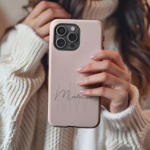 Modernes Minimalistisches Monogramm iPhone 16 Pro Max Hülle