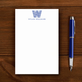 Modernes Minimalistisches Monogramm Post-it Klebezettel