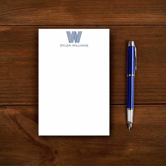 Modernes Minimalistisches Monogramm Post-it Klebezettel (Von Creator hochgeladen)