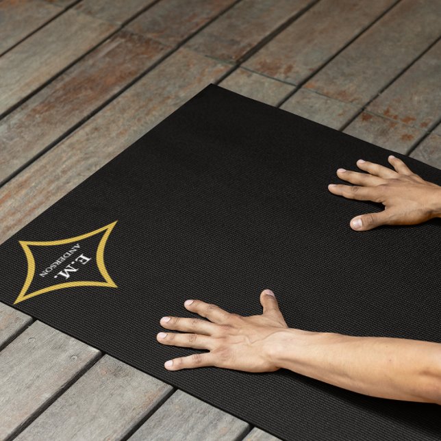 Modernes Minimalistisches Monogramm Yogamatte (Von Creator hochgeladen)