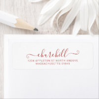 Modernes Minimalistisches Nachname Script Calligra