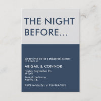 Modernes Minimalistisches Navy Blue Grau Probe Din