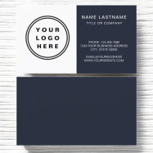 Modernes Minimalistisches Navy Blue