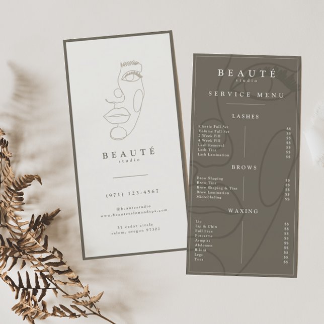 Modernes Minimalistisches neutrales Lash & Brow-Se (Von Creator hochgeladen)