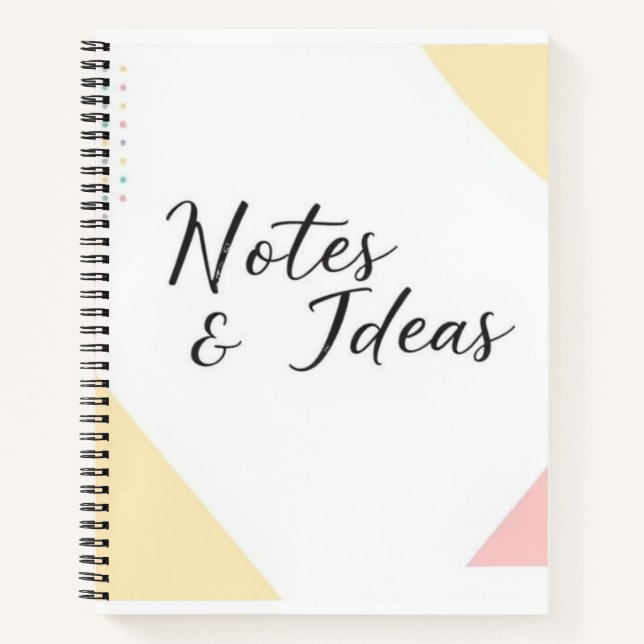 "Modernes Minimalistisches Notizbuch (Vorderseite)