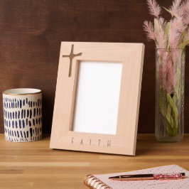 Modernes Minimalistisches Personalisiertes Palmkre Geätzte Rahmen