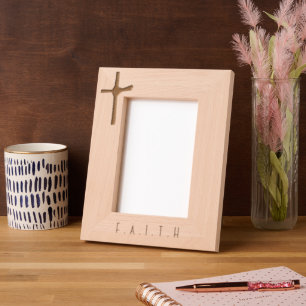 Modernes Minimalistisches Personalisiertes Palmkre Geätzte Rahmen