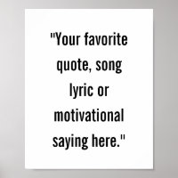 Modernes Minimalistisches Personalisiertes Zitat-P