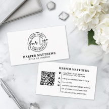Modernes Minimalistisches Professionelles Logo QR-