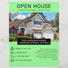 Modernes Minimalistisches Real Anwesen Open House Flyer