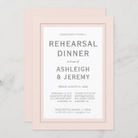 Modernes Minimalistisches Rosa Graues Probe Abende