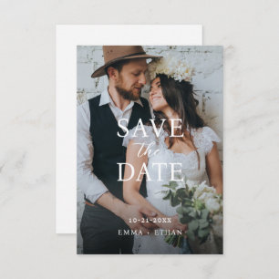 Modernes Minimalistisches Rosa Save The Date