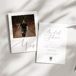 Modernes Minimalistisches Rose Gold Brautparty Einladung