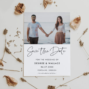 Modernes minimalistisches Save the Date Foto