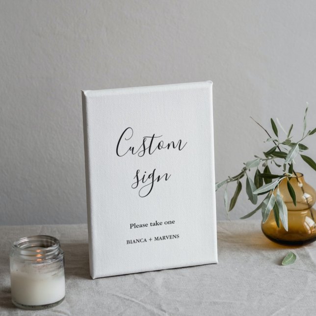 Modernes, minimalistisches Schild Hochzeitstisch S (Von Creator hochgeladen)