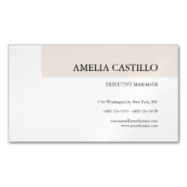 Modernes Minimalistisches Schlicht einfaches Magnetische Visitenkarte