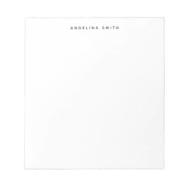 Modernes Minimalistisches Schlicht Einfaches Schwa Notizblock