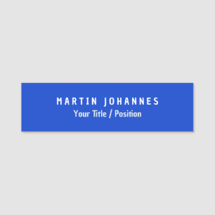 Modernes, Minimalistisches Schlichtes Elegantes Namensschild