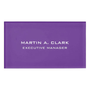 Modernes Minimalistisches Schlichtes Elegantes Roy Namenschild