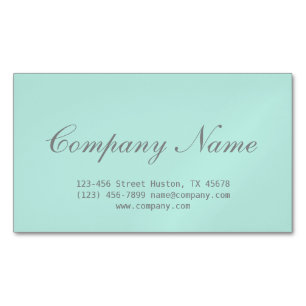 modernes Minimalistisches Schönheitssalon Minze gr Magnetische Visitenkarte