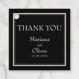 Modernes Minimalistisches Schwarz Geschenkanhänger