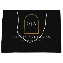 Modernes minimalistisches Schwarz-Gold-Salon-Produ
