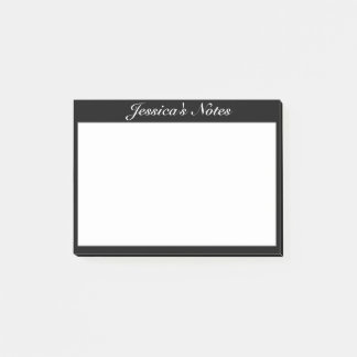 Modernes Minimalistisches Schwarz Post-it Klebezettel