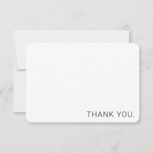 Modernes Minimalistisches Schwarzweiß Vielen Dank Dankeskarte