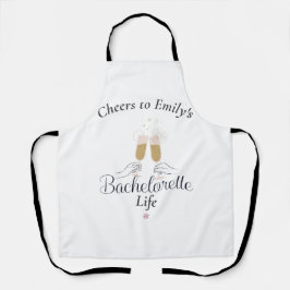 Modernes Minimalistisches Script Bachelorette Indi Schürze