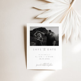 Modernes Minimalistisches Script-Foto Save the Dat