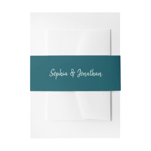 Modernes Minimalistisches Skript   Aquamarine Hoch Einladungsbanderole