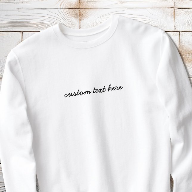Modernes Minimalistisches Skriptangebot Personalis Sweatshirt (Von Creator hochgeladen)