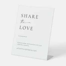 Modernes Minimalistisches Skriptheuterzeichen Sockelschild