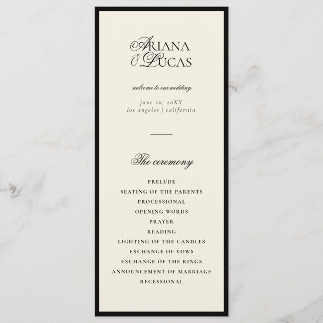 Modernes Minimalistisches Skriptmonogramm-Flachpro Programm (Vorderseite)