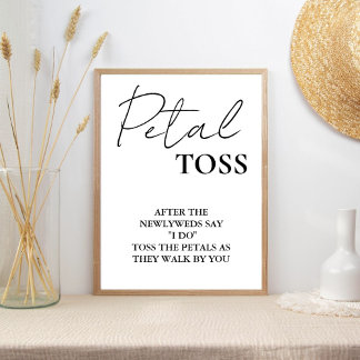 Modernes, Minimalistisches Skriptschild für die Ho Poster