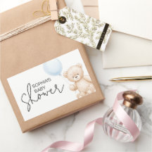 Modernes Minimalistisches Teddy Bear Baby Dusche P
