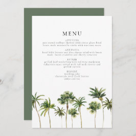 Modernes Minimalistisches Tropical Palm Tree Dinne Einladung