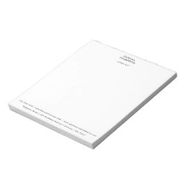 Modernes Minimalistisches Unternehmen Notizblock
