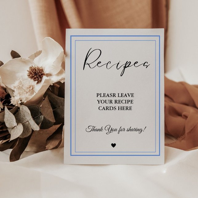 Modernes Minimalistisches Verließt für Ihr Rezept  Sockelschild (Von Creator hochgeladen)