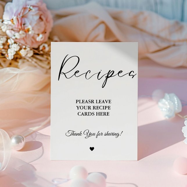 Modernes Minimalistisches Verließt für Ihr Rezept  Sockelschild (Von Creator hochgeladen)